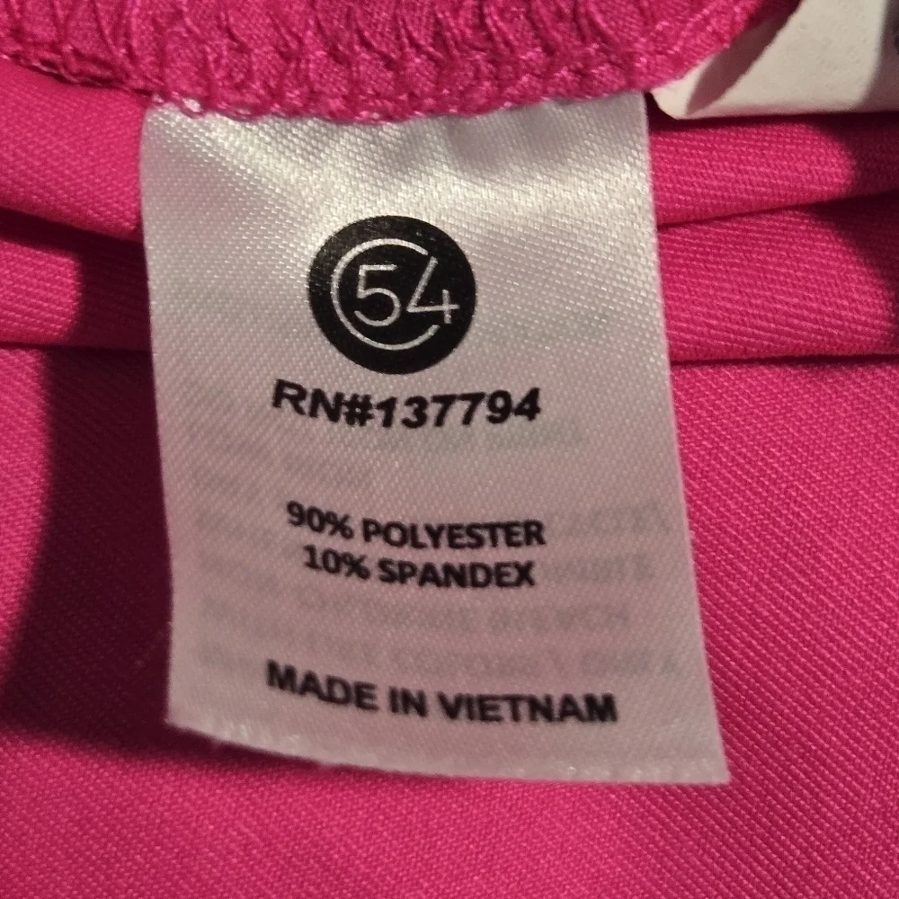 CHASE 54 Women's Golf Performance Quarter Button Down Shirt Pink Size Medium
